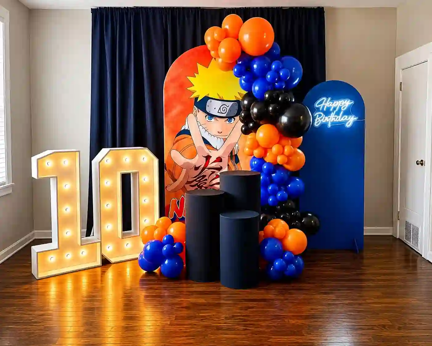 Elegant Naruto Theme Birthday Decoration